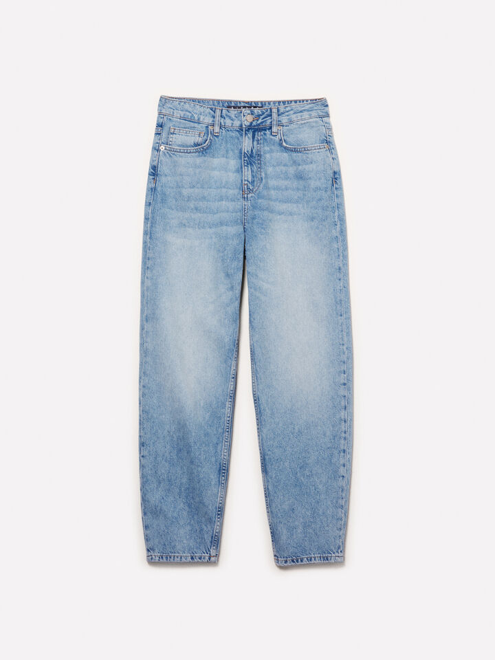 Τζιν Style 68 mom fit σε ανοιχτή απόχρωση - τζιν mom fit και boyfriend γυναικεία - Γαλαζιο | Sisley image number 5